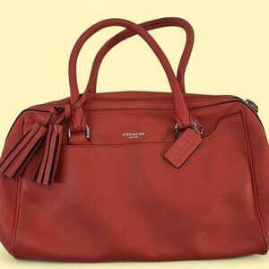 Coach Burnt Orange Leather‎ Bennett Handbag Boston Bag